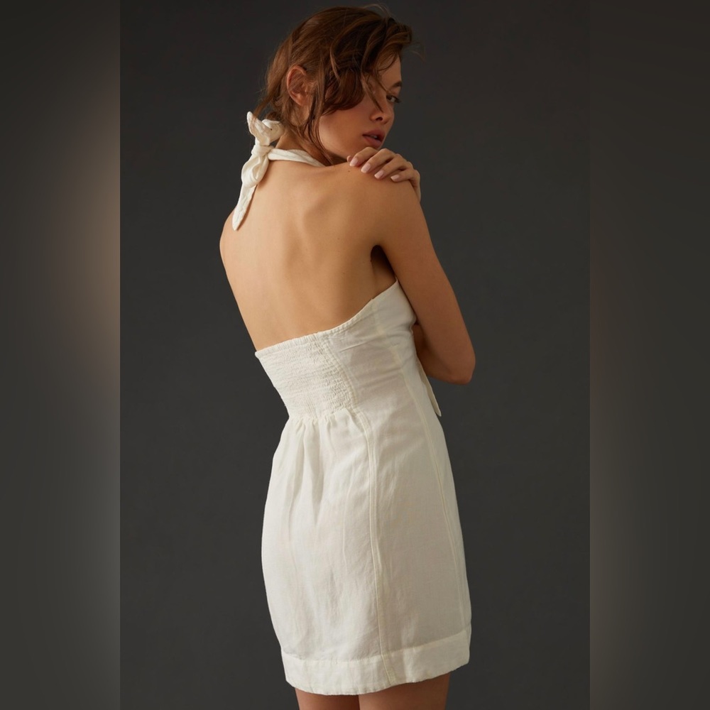 Anthropologie Maeve Halter Slim Mini Dress - Picture 3 of 14